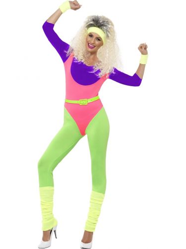 80's Work Out Costume, with Jumpsuit