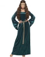 Medieval Maid Costume, Green