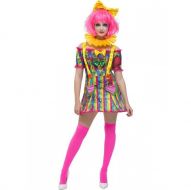 Womens Patchwork Clown Costume