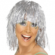 Tinsel Wig - Silver