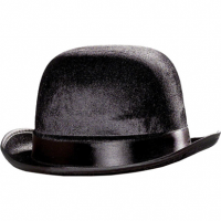 Black Deluxe Bowler Hat