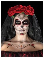 Smiffys Make-Up FX, Day of the Dead Kit, Aqua