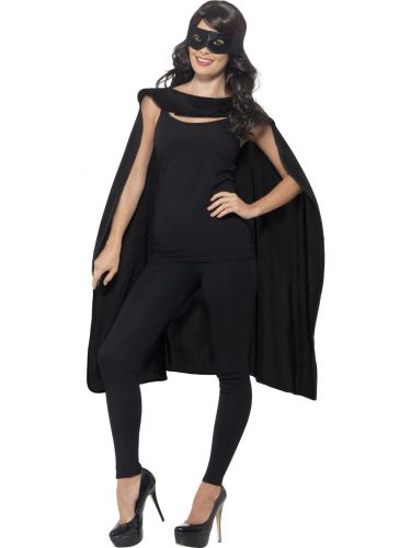 Cape, Black, with Eyemask