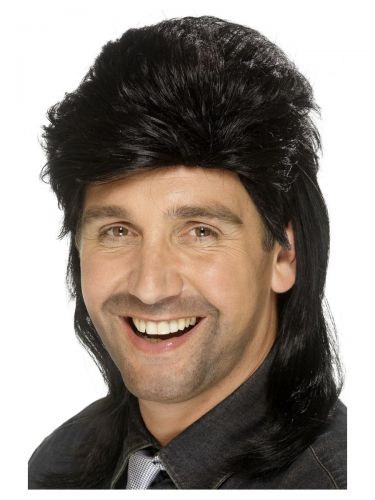 Mullet Wig, Black