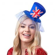 Union Jack Mini Top Hat Headband