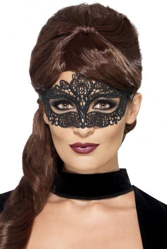 Smiffy's 44282 Embroidered Lace Filigree Eye Mask