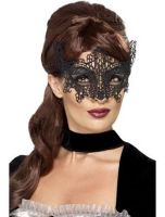 Embroidered Lace Filigree Swirl Eyemask