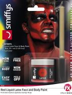 Red Liquid Latex Pot & Sponge Applicator