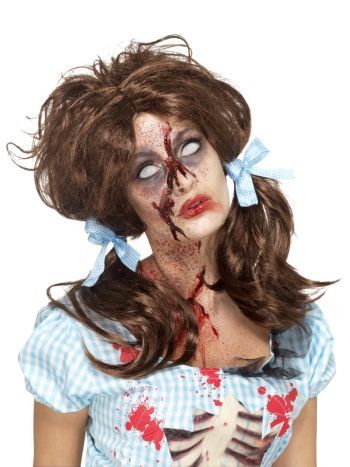 Zombie Bloody Country Girl Wig (Dorothy)