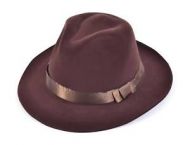 New Brown Velvet Fedora  ( freddy style )