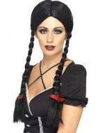 Gothic Schoolgirl Wig ,Black