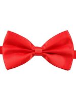 Red Satin Dicky Bow Tie
