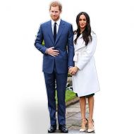 LifesizePrince Harry and Meghan Markle,cutout cardboard,186 x 92 x 186 cm 