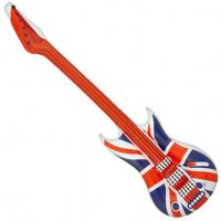 Inflatable Union Jack Guitar - 1.6m