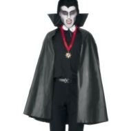 Pvc Vampire Cape, Black