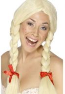 Adults Blonde Schoolgirl Wig