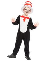 Dr. Seuss Cat in the Hat Jumpsuit - Child Costume