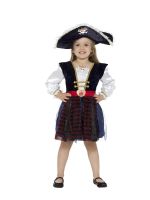 Deluxe Glitter Pirate Girl Costume