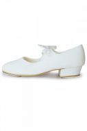 Low Heel PU Tap Shoes in white