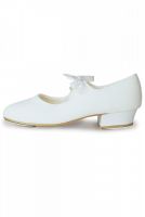 Low Heel PU Tap Shoes in white