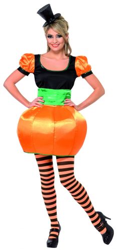 Ladies Pumpkin Fancy Dress Costume