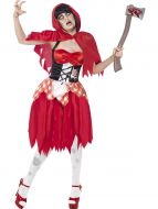 Zombie Hooded Beauty Costume (red ridding hood) 