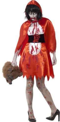 Ladies Halloween Zombie Little Red Riding Hood