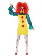 Classic Horror Clown Lady Costume