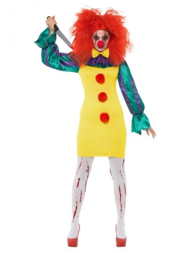 Classic Horror Clown Lady Costume