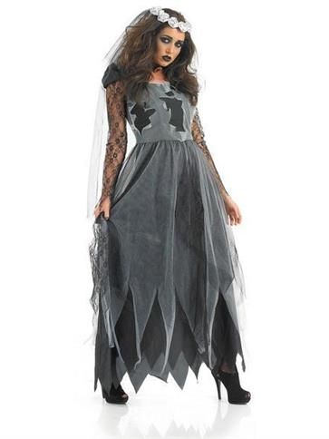  Black Corpse Dress - Adult Costume