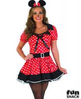 Missy Mouse Red Ladies Fancy Dress Costume