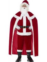Deluxe Santa Claus Men's Christmas Fancy Dress Costume