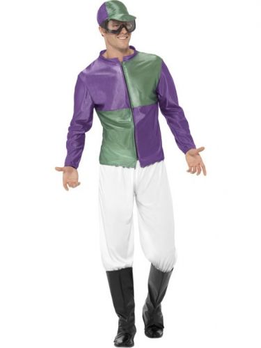 Jockey Costume, Green & Purple