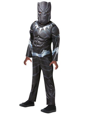 Black Panther Deluxe Muscle Chest - Child Costume