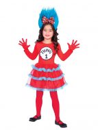 Dr Seuss Thing One Two Dress - Child Costume