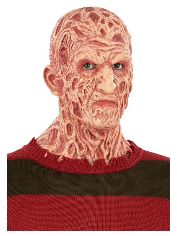 LICENSED FREDDY KRUEGAR HALLOWEEN DELUXE LATEX MASK SUPER DELUXE 