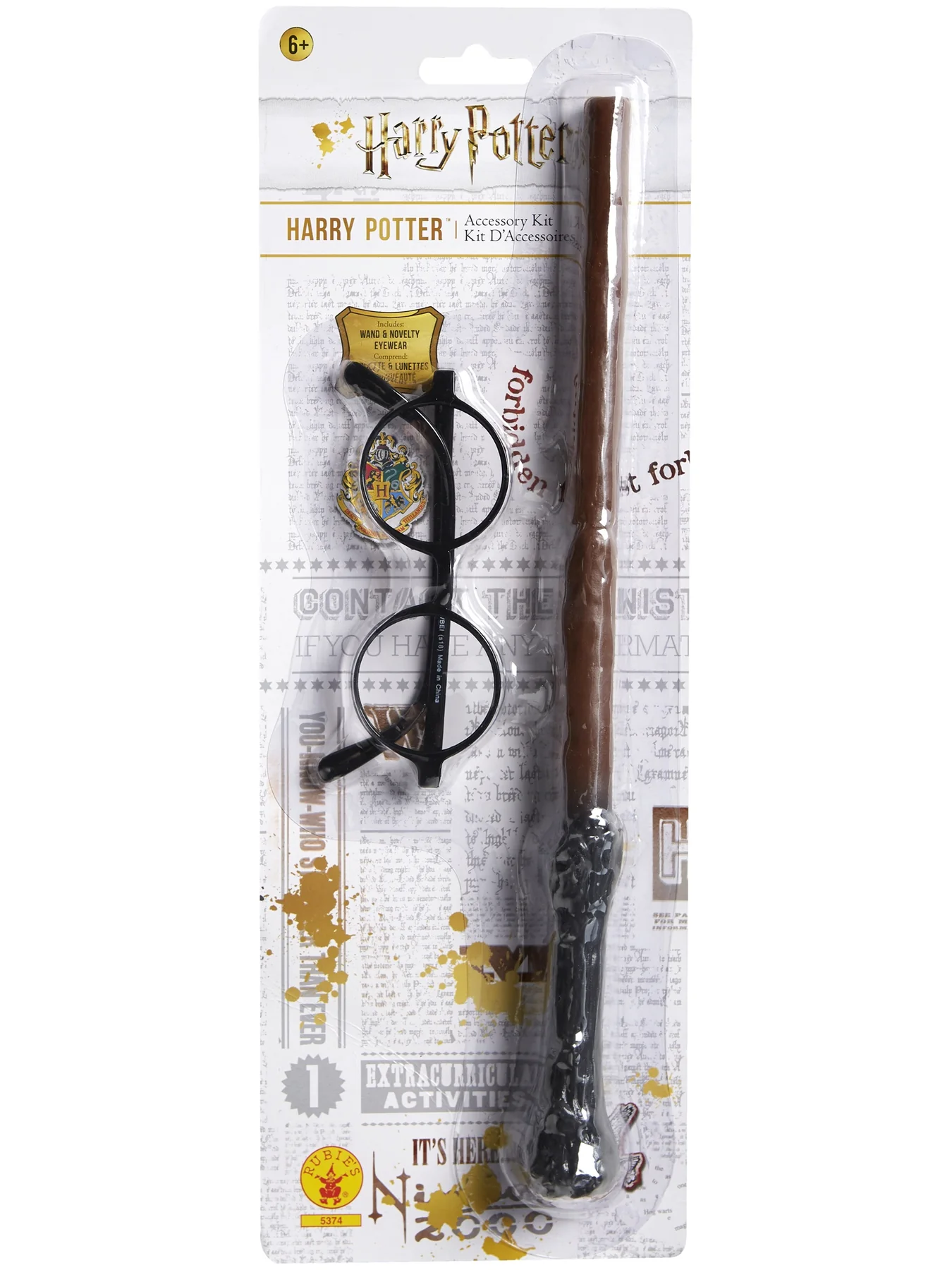 Licensed Childs Harry Potter Wand & Glasses